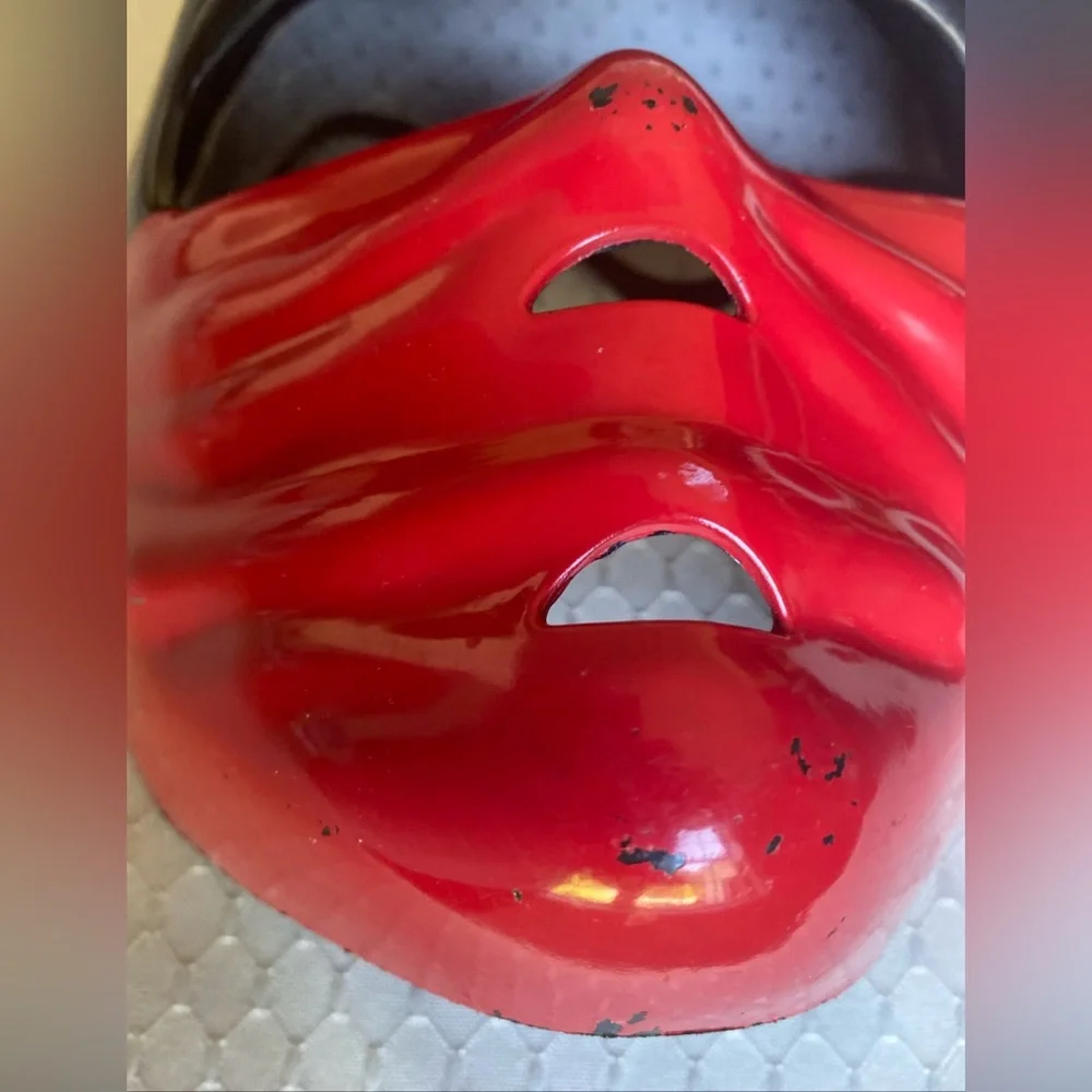 3/$29 - Ninja Hard Plastic Mask, 2pc Green & Red Kids Costume, Greenbrier Int.